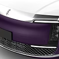 Sleek Purple and White Modern Sedan Car Exterior Design With Stylish Wheels