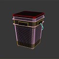 Modern trash can outdoor trash can public trash can sorting trash can 3d model