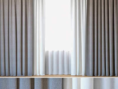 Fabric curtains model