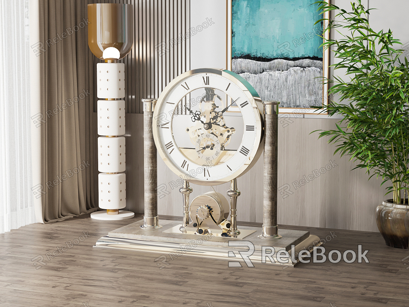 Light Luxury Clock Partition model