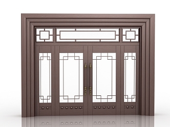 new chinese style gate 3d model