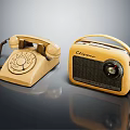 Vintage CUPID Headphones And Speakers Featuring Classic Retro Design Look