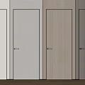 Modern Interior Hinged Doors With Various Colors And Wood Finishes
