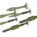 missile warhead combination weapon tool missile intercontinental missile warhead 3d model