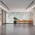 Modern Hotel Lobby Interior With Stylish Chandeliers Sofa Area Bookshelves And Green Plants