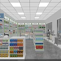 Multi Tiered Display Shelves With Organized Colorful Product Packages In Retail Store