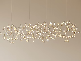 Modern Restaurant Chandelier 3d model