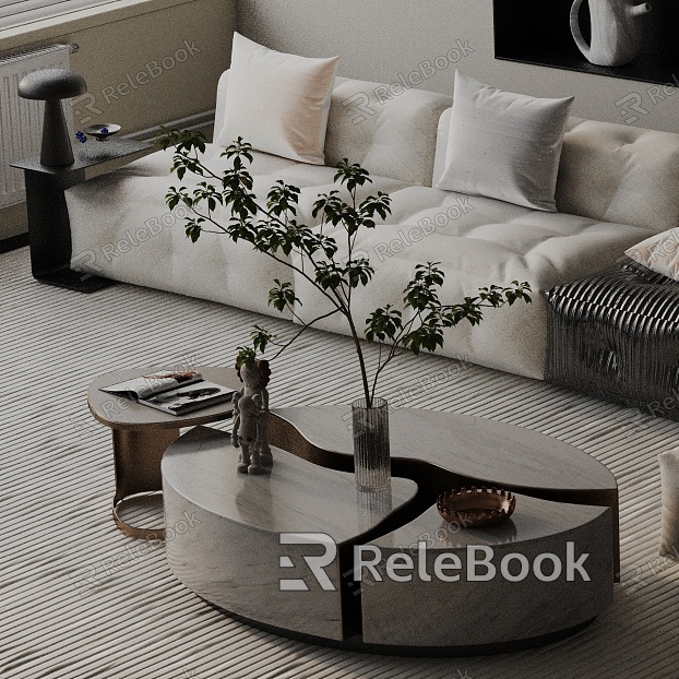 Modern coffee table model