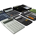modern calculator computer 3d model