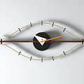 Modern clock art clock eye wall clock 3d model