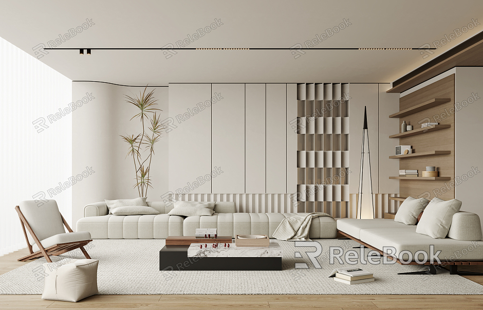 modern living room model