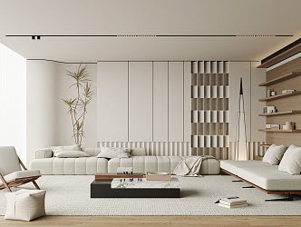 modern living room 3d model