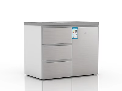 Modern Fridge Freezer 3d model