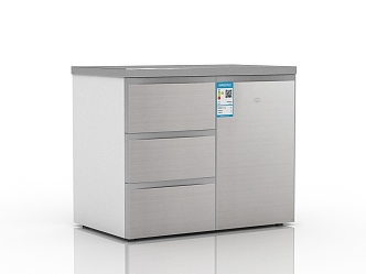 Modern Fridge Freezer 3d model