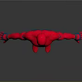 Spider Man Character In Red And Blue Costume With Chest Spider Logo And Outstretched Arms