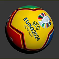 Official UEFA EURO2024 Germany Soccer Ball With Multicolored Design And Tournament Logo
