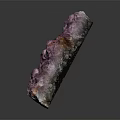 Natural Purple Wood Stone Decorative Piece With Unique Texture And Shine Finish