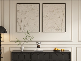 Modern Decorative Painting Hanging Painting 3d model