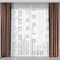 Modern Curtains 3d model