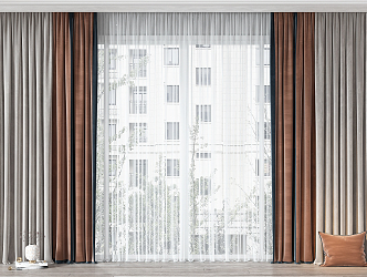 Modern Curtains 3d model