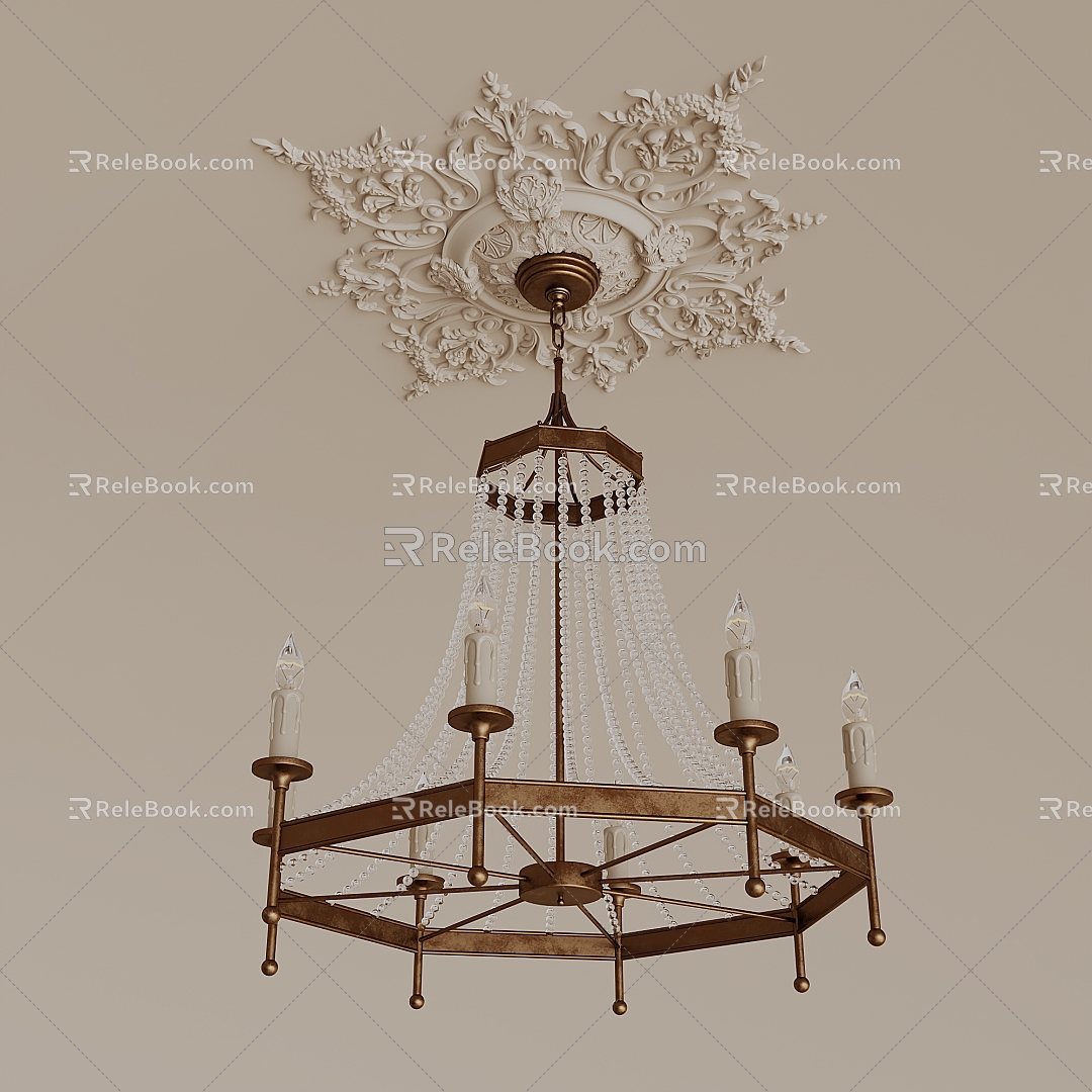 American Crystal Candle Chandelier model