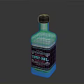 Tipsy Owl Blue Liquid Refreshing Drink In Stylish Bottle For Enjoyment