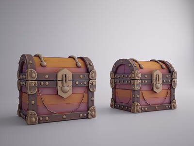 European-style Retro Treasure Box Middle Ancient Treasure Box Exquisite Storage Box Exquisite Jewelry Box 3d model