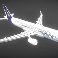 Airbus Fuel Efficient Undelivered Airliner With Tail 100 Logo Exterior Design