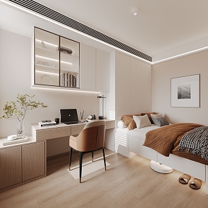 Second bedroom 3d model