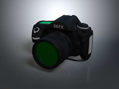 SBFPX Computer Webcam With Black Body Green Screen And High Definition Lens 3d model