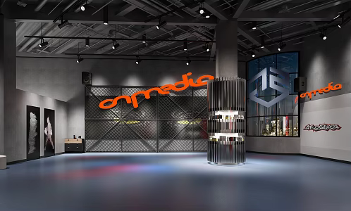 Industrial LOFT Dance Room 3d model