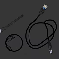 Assorted USB Charging Cables For Mobile Devices In Multiple Colors