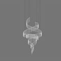 Light Luxury Crystal Chandelier 3d model