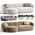 Modern Stylish Two-seater Sofa With Plush Cushions And Various Color Options For Living Room