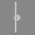 Modern Gold Wall Lamp With Circular Base And Long Transparent Tube