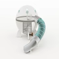 Modern Slide Spherical Amusement Equipment 3d model