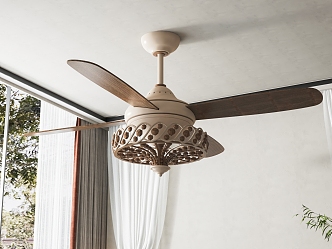 Modern ceiling fan light fan light 3d model