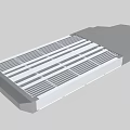LED Outdoor Street Light with Multiple Bright LED Panels and Durable Metal Housing