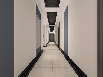 Modern Corridor Residential Corridor 3d model