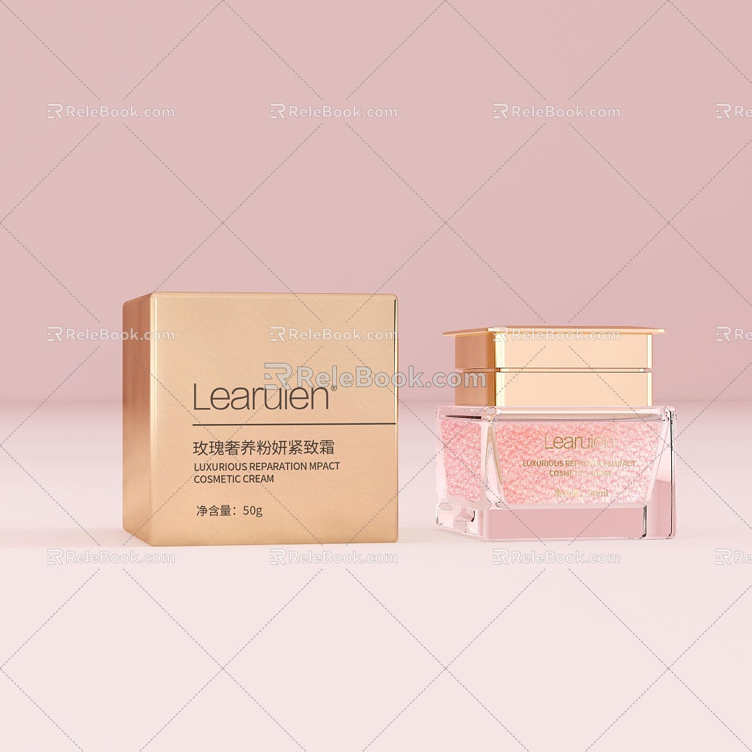 Light Luxury Cosmetics Series Dior Rose Bottle Cream Essence 3d model