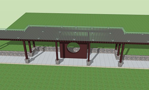 New Chinese pavilion 3d model