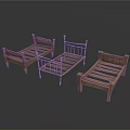 Three Wooden And Metal Bed Frames For Bedroom Furniture Simple Design