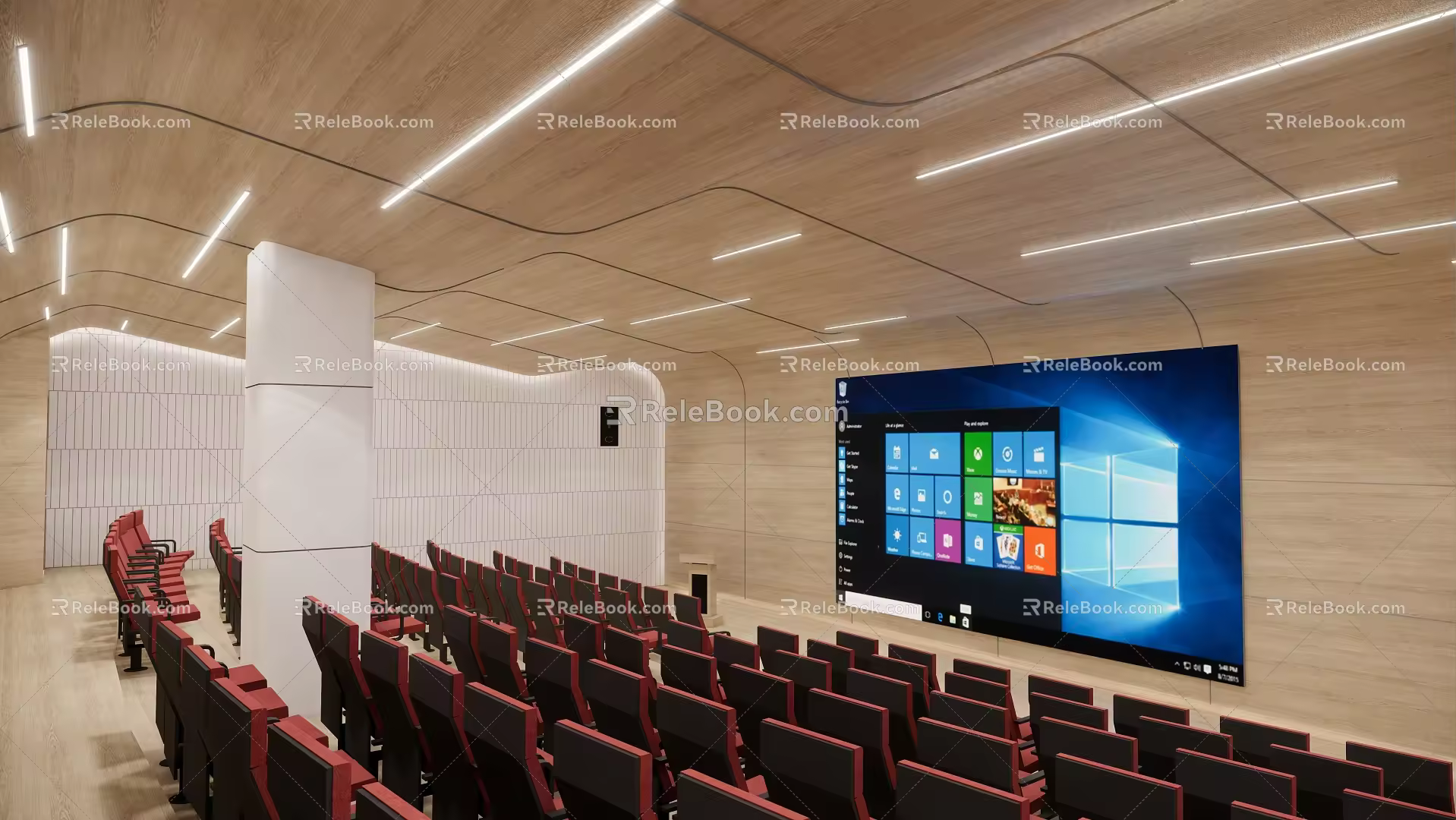 Lecture Hall Ladder Classroom 3d model