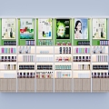 Modern cosmetics display cabinet 3d model