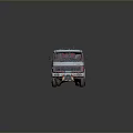 Vintage Red And White Tanker Truck As Functional Vehicle For Fuel Transportation