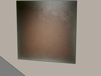 Brown Square Textured Surface With Matte Finish On Neutral Background 3d model