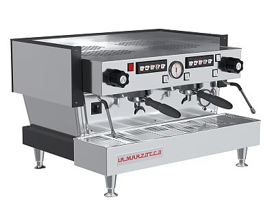 Professional La Marzocco Commercial Espresso Machine Stainless Steel Dual Group Head Kitchen Appliance 3d model