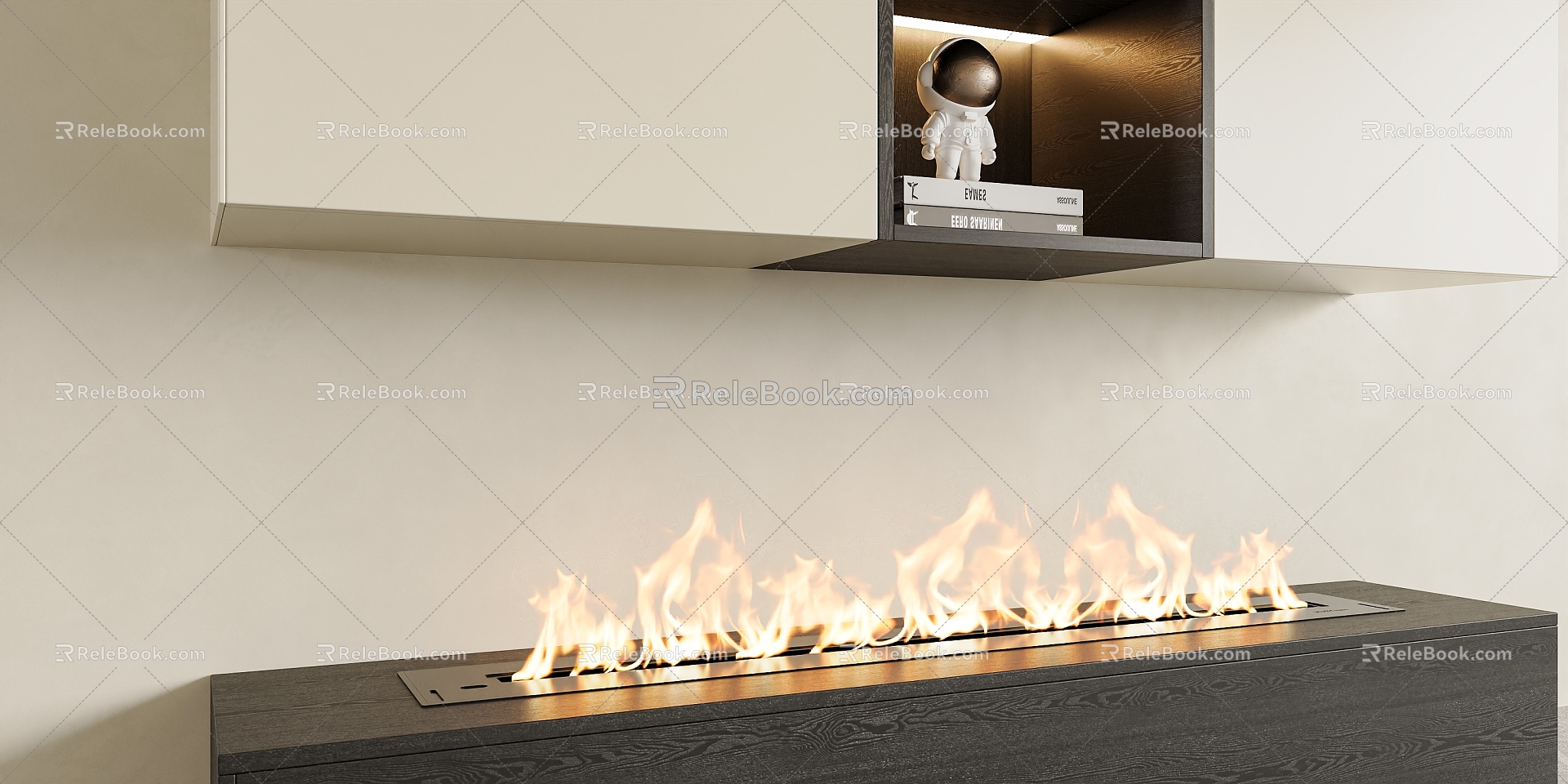 Modern Fireplace Decorative Fireplace 3d model