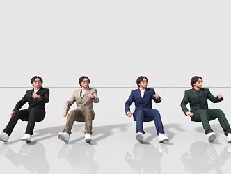 Car Interactive People Car People 3d model