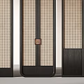 Silent Wind Screen Partition Rattan Screen 3d model